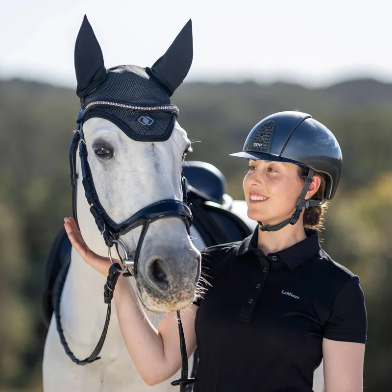 LeMieux Ultra Mesh Fly Hood - Black-1