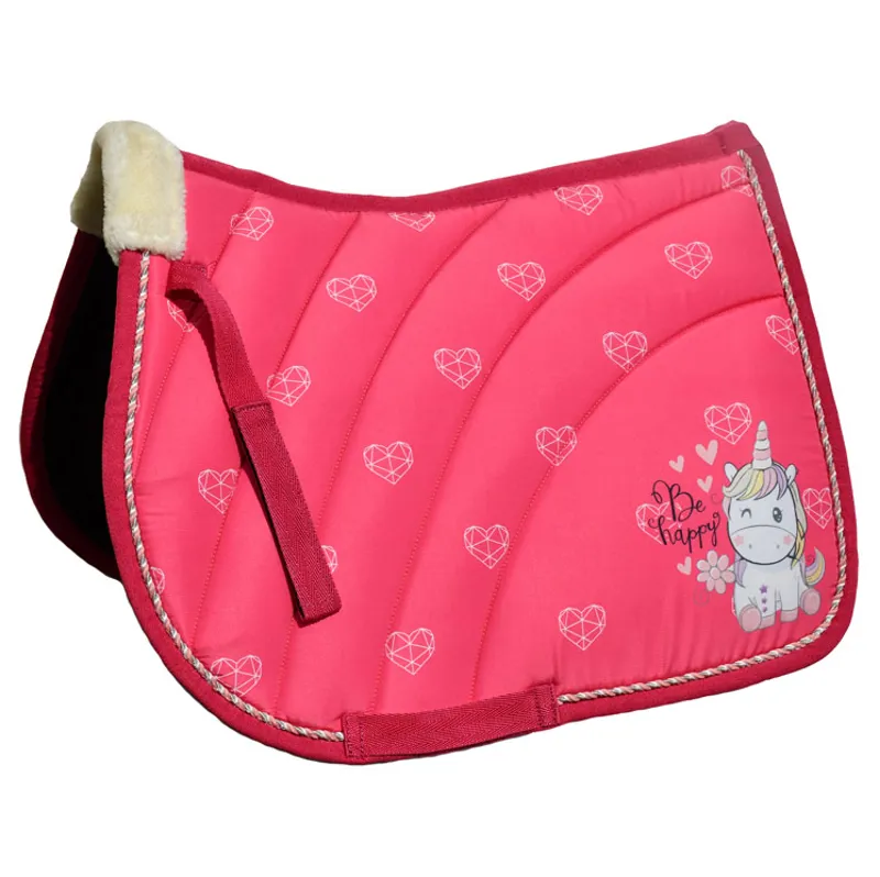 Rhinegold Unicorn Saddlecloth - Pink