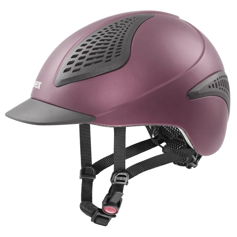 Uvex Exxential II Riding Hat Ruby Matt