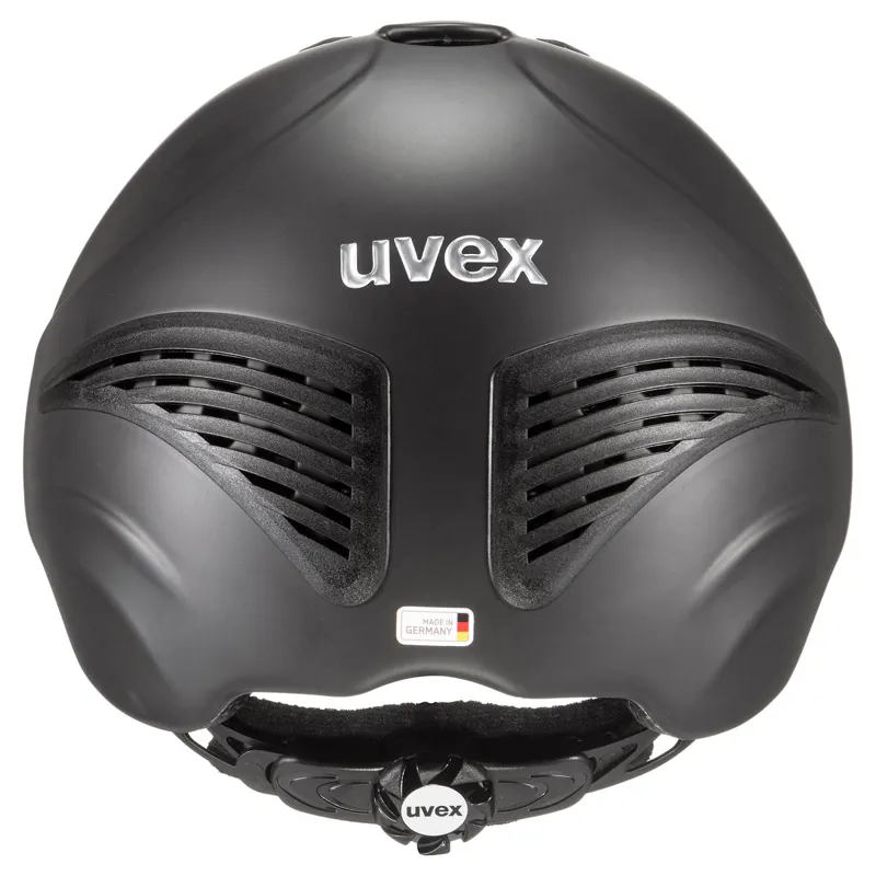 Uvex Exxential Riding Hat Black Matt Redpost Equestrian