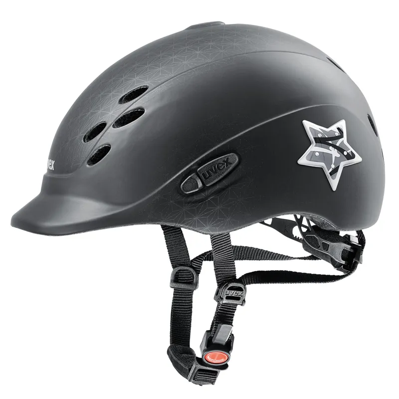 Uvex Onyxx Glamour Childs Riding Hat Black Matt