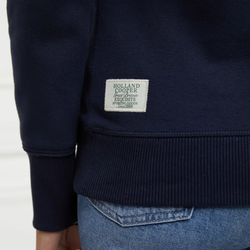 Holland Cooper Varsity Ladies Hoodie - Ink Navy-2
