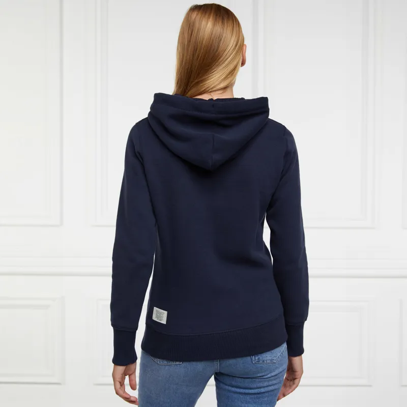 Holland Cooper Varsity Ladies Hoodie - Ink Navy-1