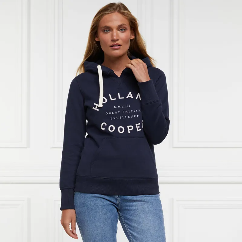 Holland Cooper Varsity Ladies Hoodie - Ink Navy