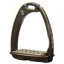 Tech Venice Sloped M Medium Safety Stirrups - Brown/Brown