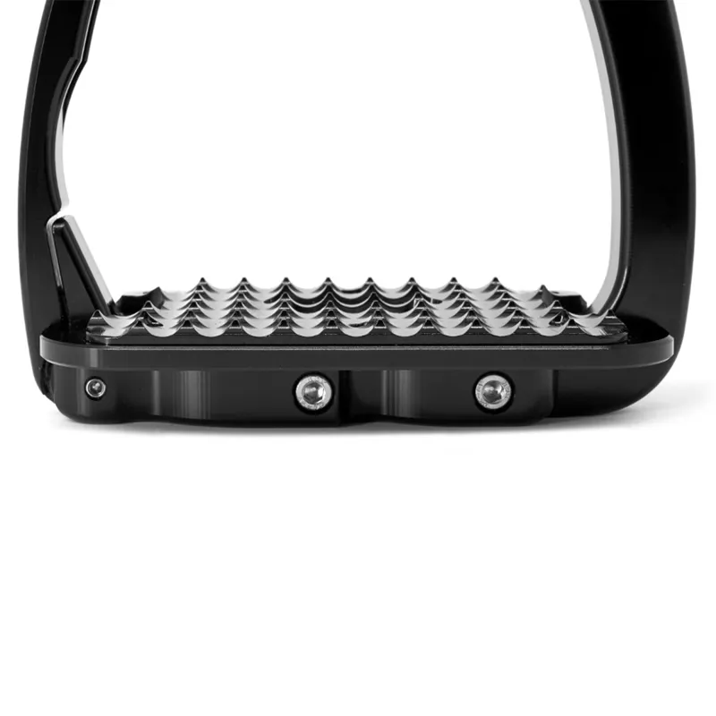 Tech Venice Dressage Sloped Safety Stirrups - Titanium/Titanium-1