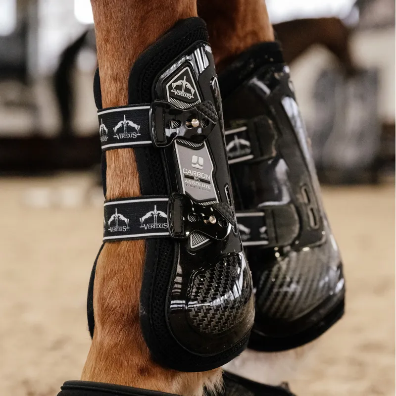 Veredus Carbon Gel Absolute Front Tendon Boots - Black-2