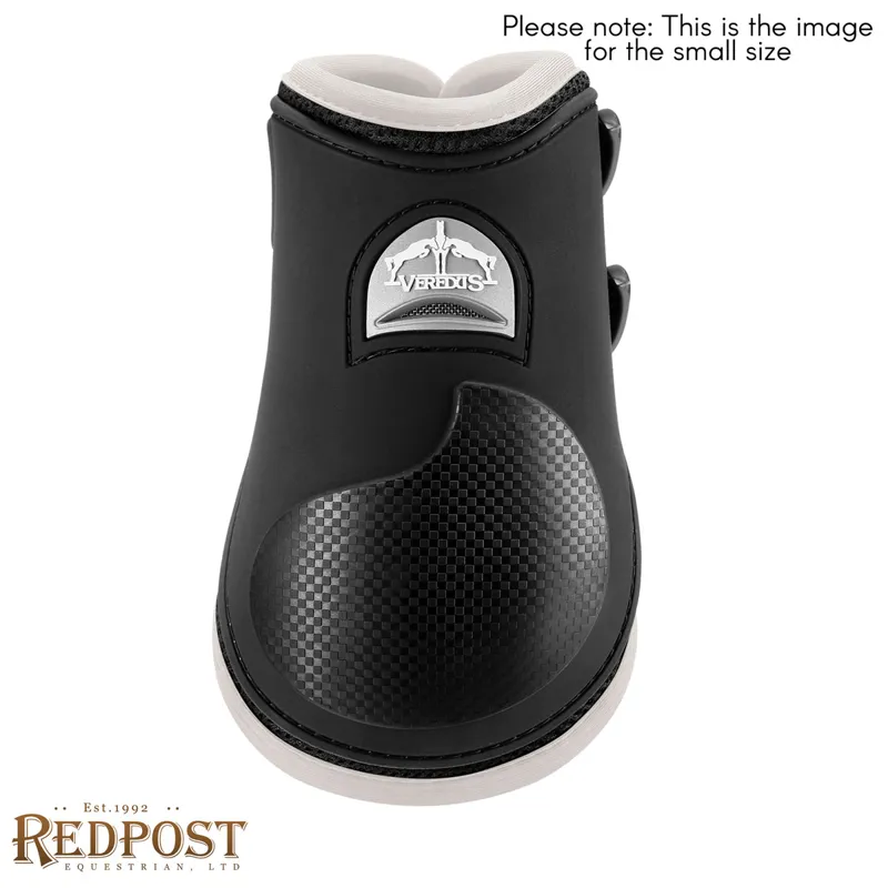 Veredus Nero Line Carbon Gel Vento Rear Fetlock Boots - Black/Ivory Pre-Order-1