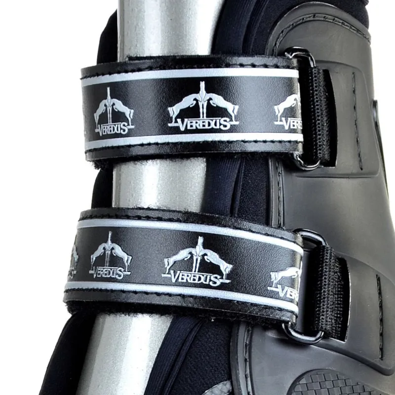 Veredus Pro Jump Replacement Velcro Fetlock Straps 4 Pack - Black-1