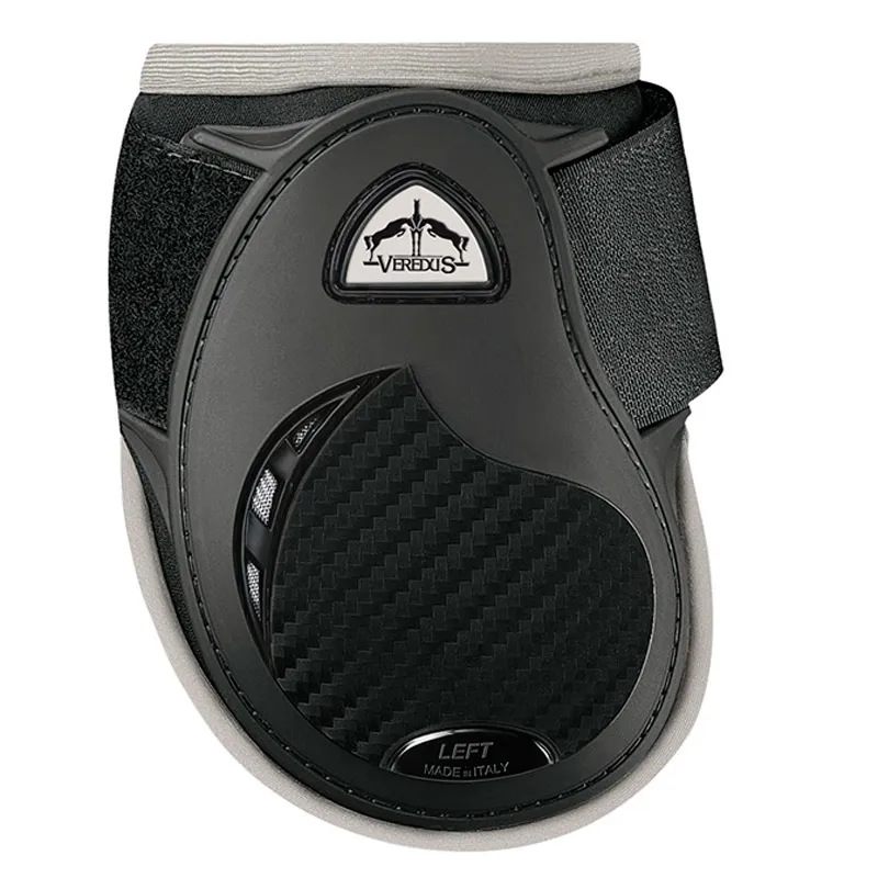 Veredus Nero Line Young Jump Rear Fetlock Boot - Black/Ivory Pre-Order