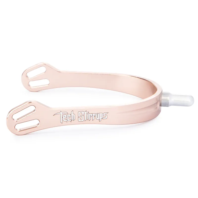 Tech Stirrups Verona Long Spurs - Rose Gold
