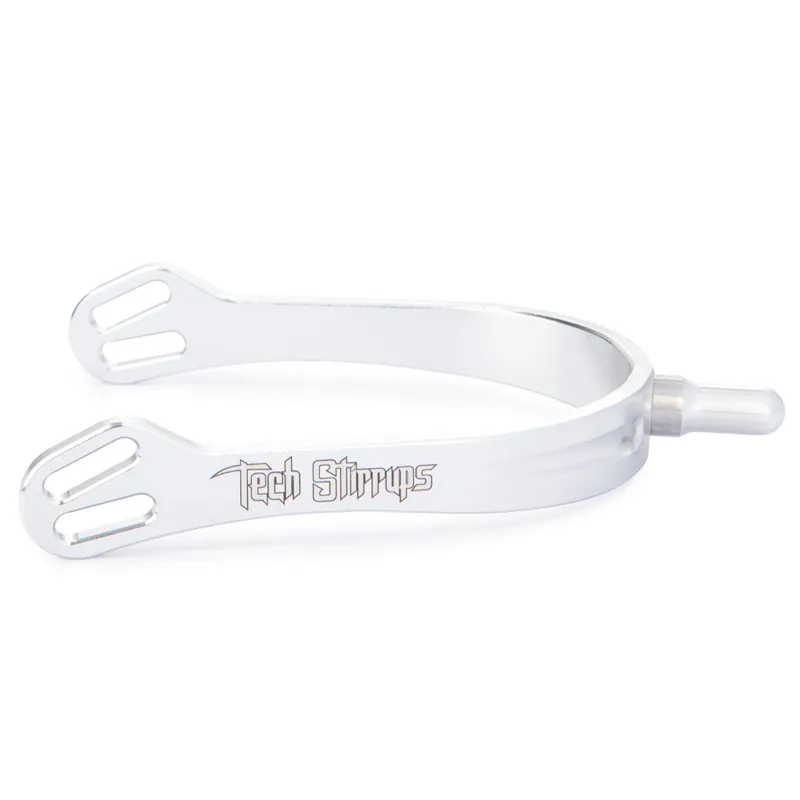 Tech Stirrups Verona Long Spurs - Silver