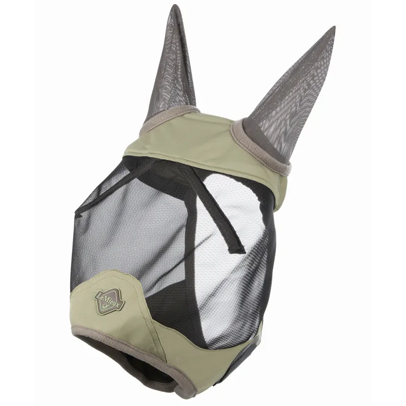 LeMieux Visor-Tek Half Fly Mask with Ears - Fern-1