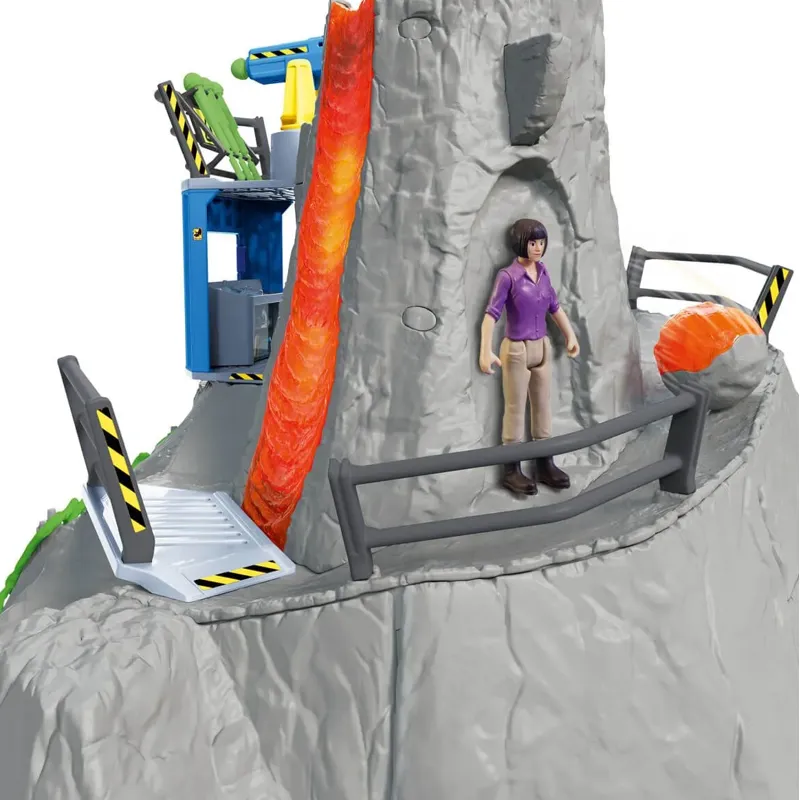 Schleich Volcano Expedition Base Camp Toy Set-4