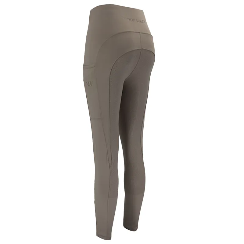 Woof Wear Original Full Grip Ladies Riding Tights - Stone