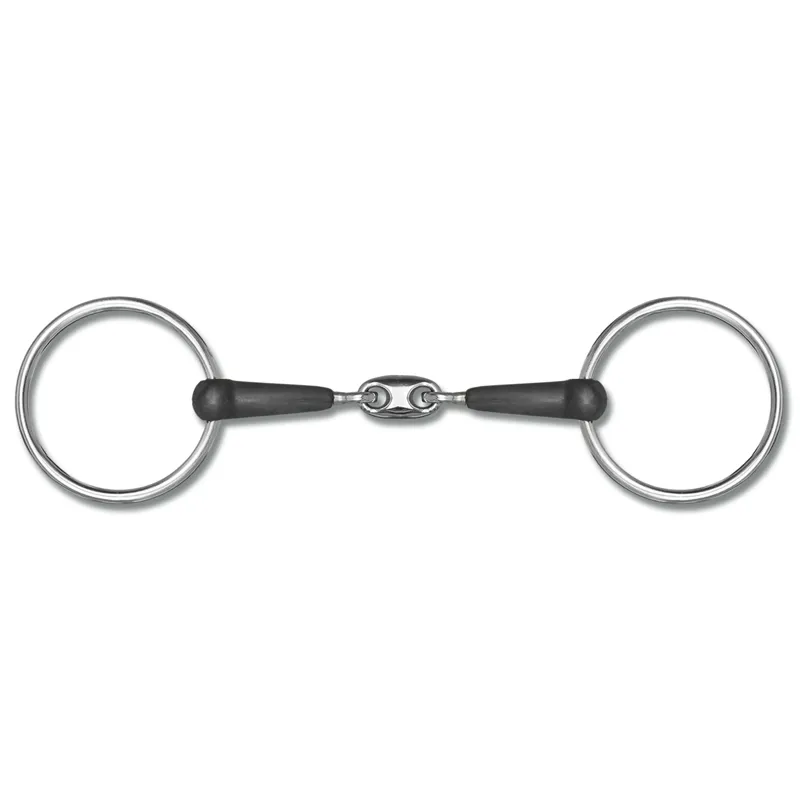Waldhausen Double-Jointed Rubber Snaffle Bit