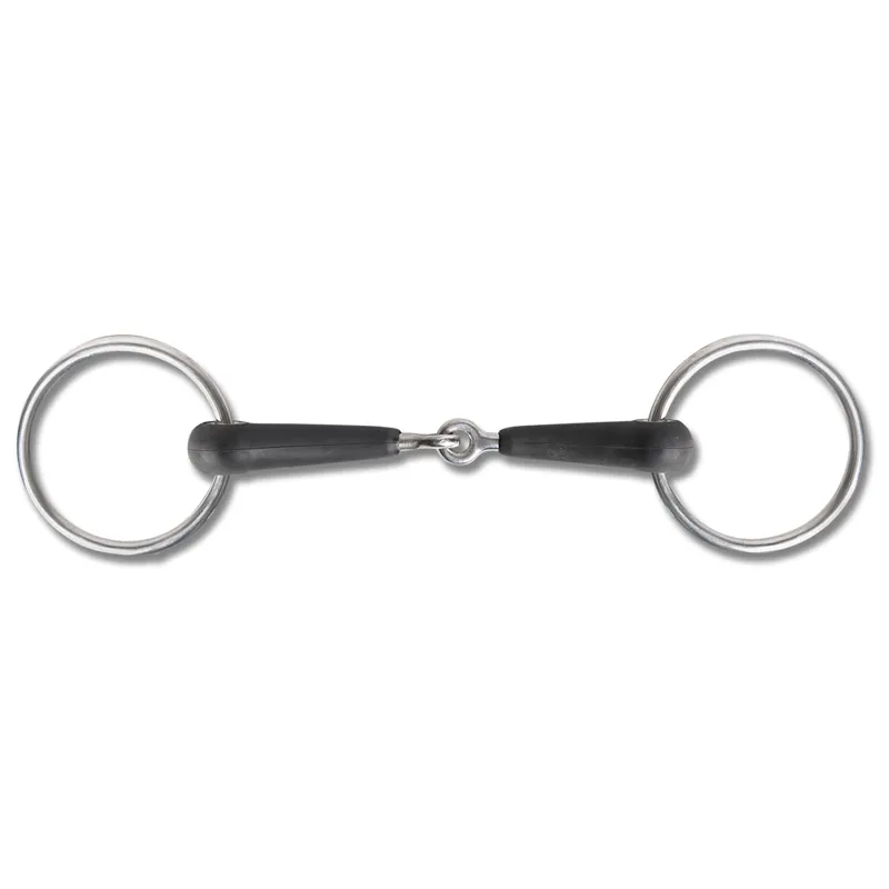 Waldhausen Single-Jointed Rubber Snaffle Bit