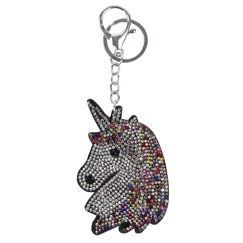Waldhausen Unicorn Pendant Key Ring - Silver/Colourful