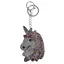 Waldhausen Unicorn Pendant Key Ring - Silver/Colourful