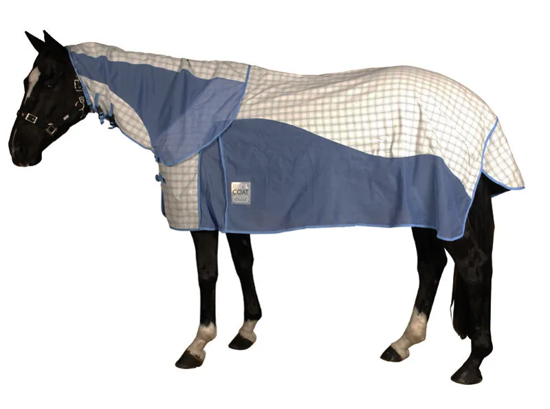 Weatherbeeta Kool Coat Airstream Combo Summer Fly Sheet - White/Ocean