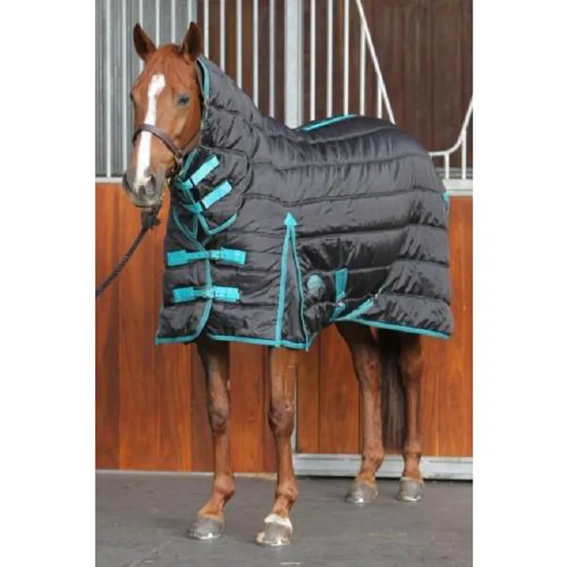 Weatherbeeta Belmont Heavy Fixed Neck Combo Stable Rug 360g - Black ...