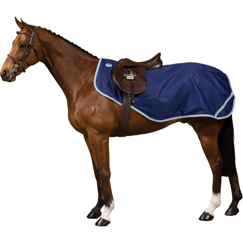 Weatherbeeta Landa Waterproof Exercise Sheet Navy/Silver Redpost