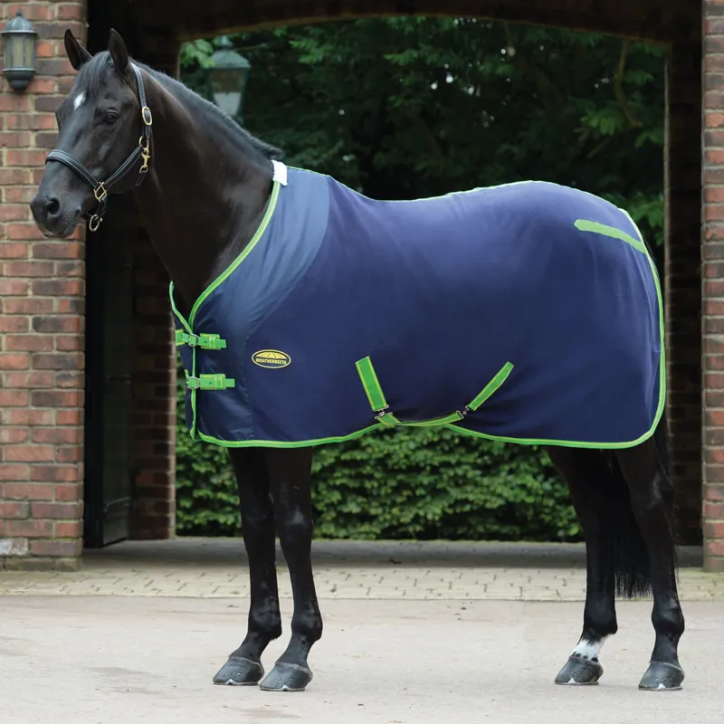 WeatherBeeta Fleece Cooler Standard Neck Navy/Lime