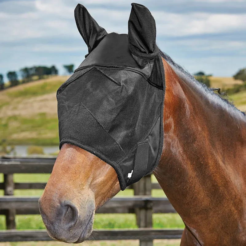 Weatherbeeta Fly Mask with Ears Black