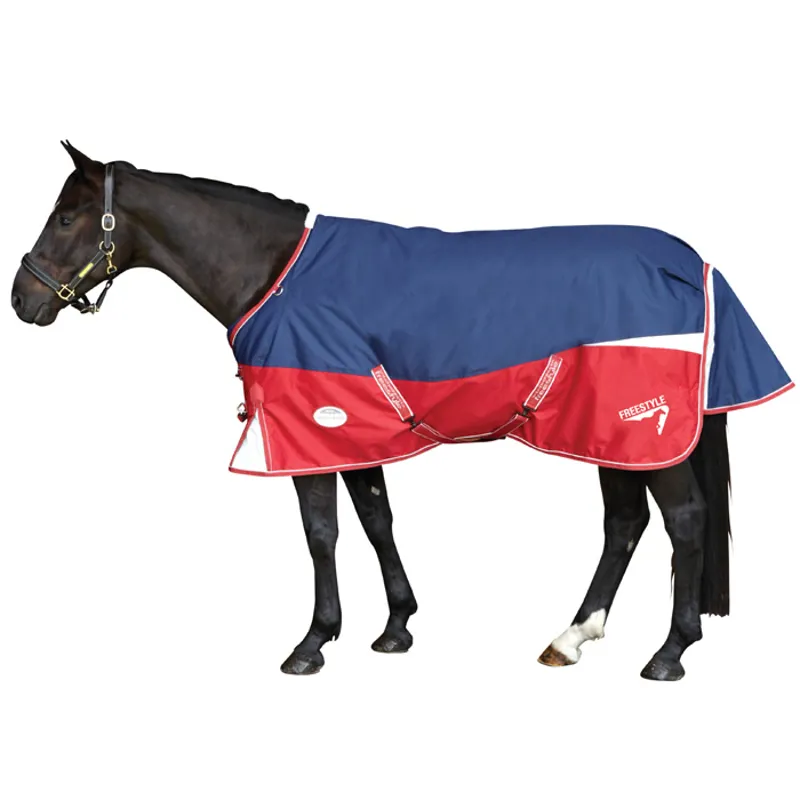 Weatherbeeta Freestyle 600D Lite Standard Turnout - Navy/Red/White