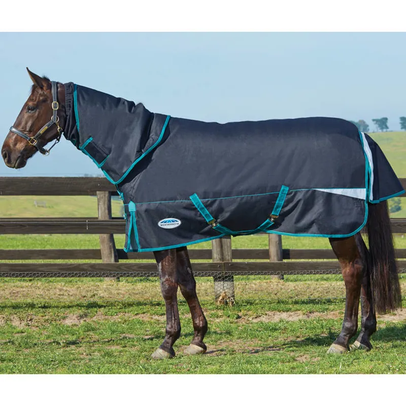 Weatherbeeta Freestyle 1200 Detach-A-Neck 220g Rug - Black/Teal