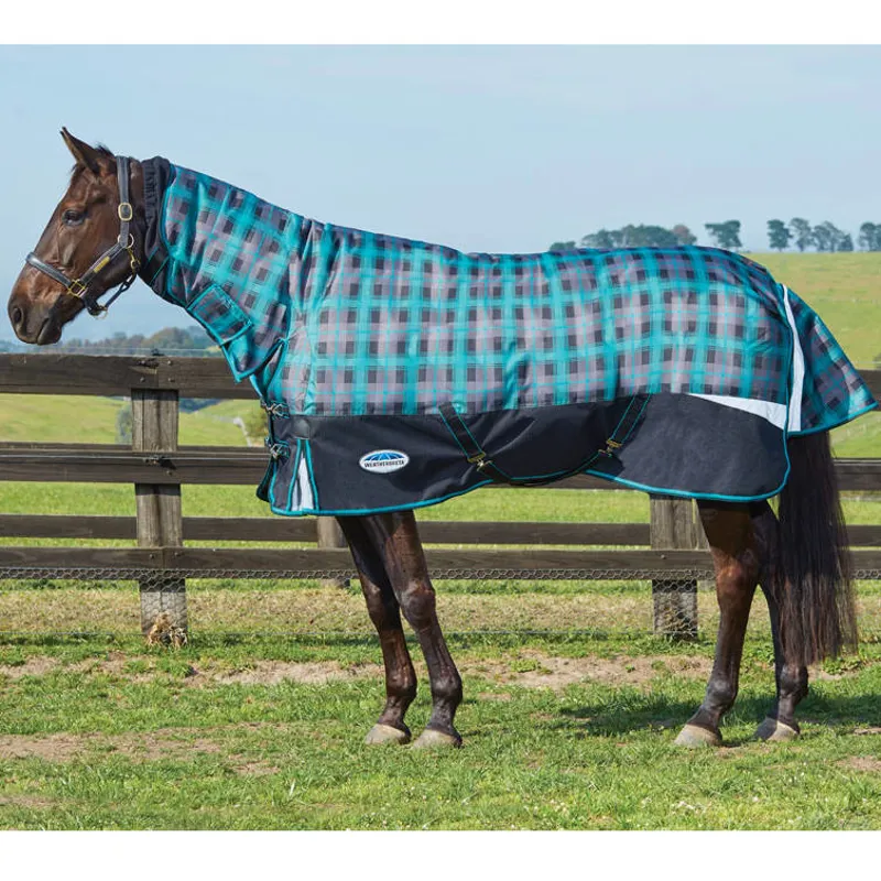 Weatherbeeta Freestyle 1200D Combo 360g - Black/Teal Plaid-1