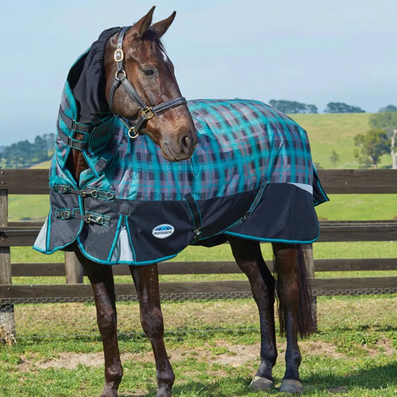 Weatherbeeta Freestyle 1200D Combo 360g - Black/Teal Plaid-2