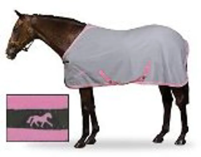 Weatherbeeta Jasper Extra Lite Standard Neck Stable Rug - Flint/Pink-1