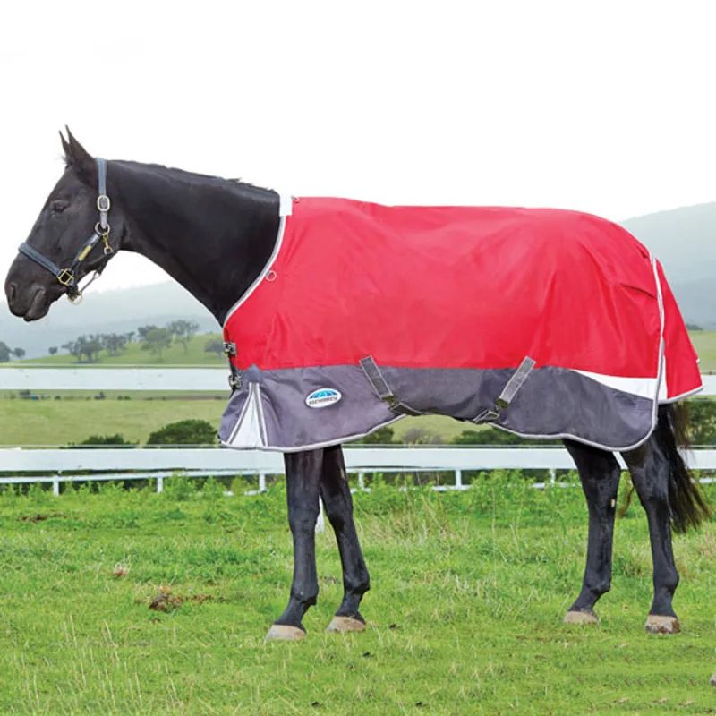 Weatherbeeta Freestyle 1200D Standard Neck Lite Rug - Crimson/Grey-2