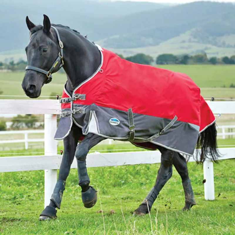 Weatherbeeta Freestyle 1200D Standard Neck Lite Rug - Crimson/Grey