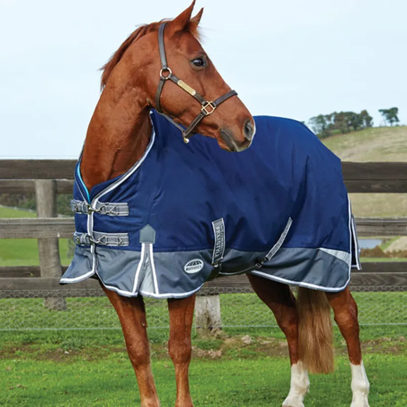 Weatherbeeta Freestyle 1200D Standard Neck Lite Rug - Navy/Grey/White-1
