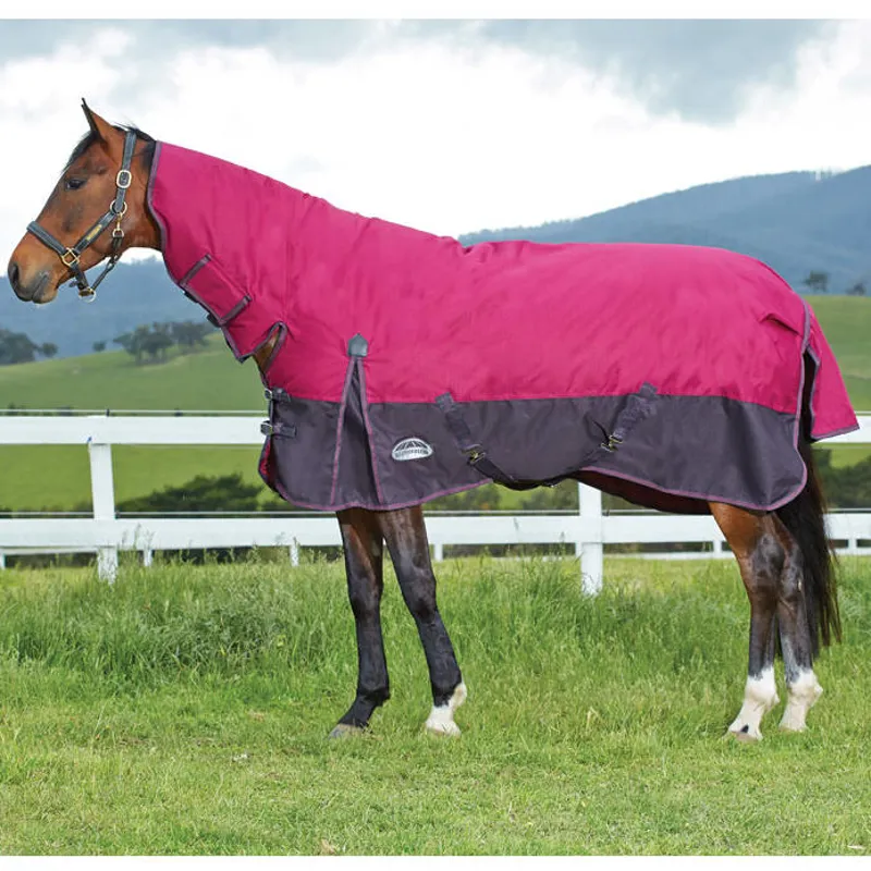 Weatherbeeta Original 1200D Medium 220g Combo Turnout Rug Plum/Grey