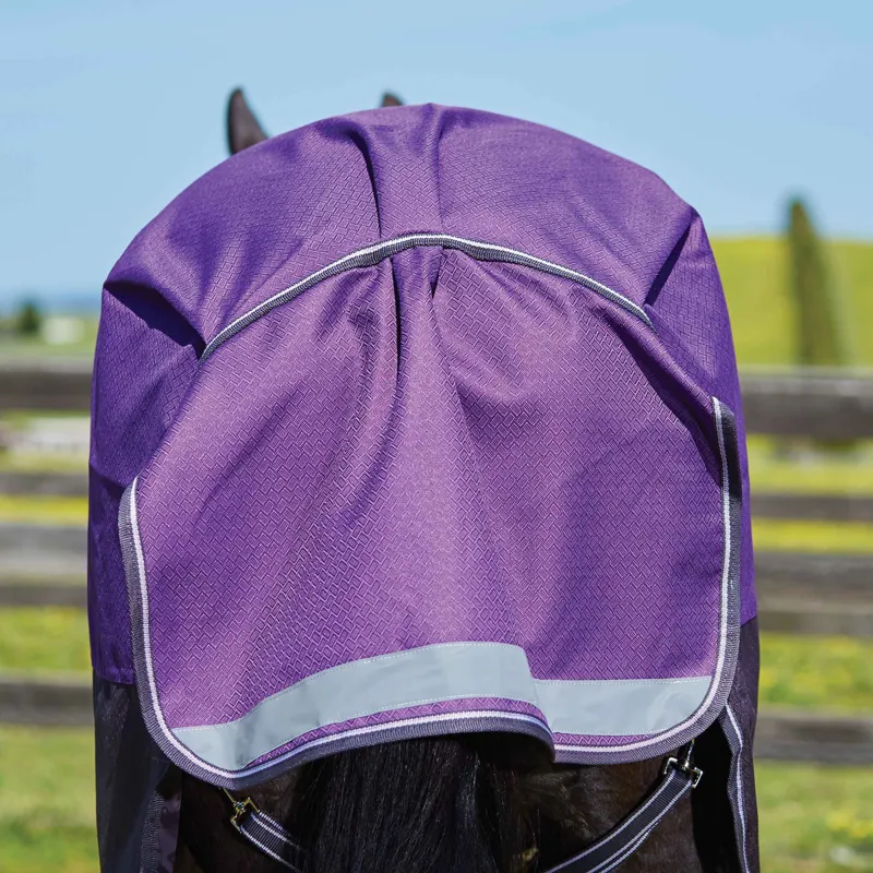 WeatherBeeta ComFiTec Plus Dynamic 0g Combo Turnout Rug - Purple/Black-1