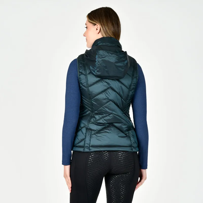 WeatherBeeta Presley Ladies Puffer Vest Gilet - Pine-1