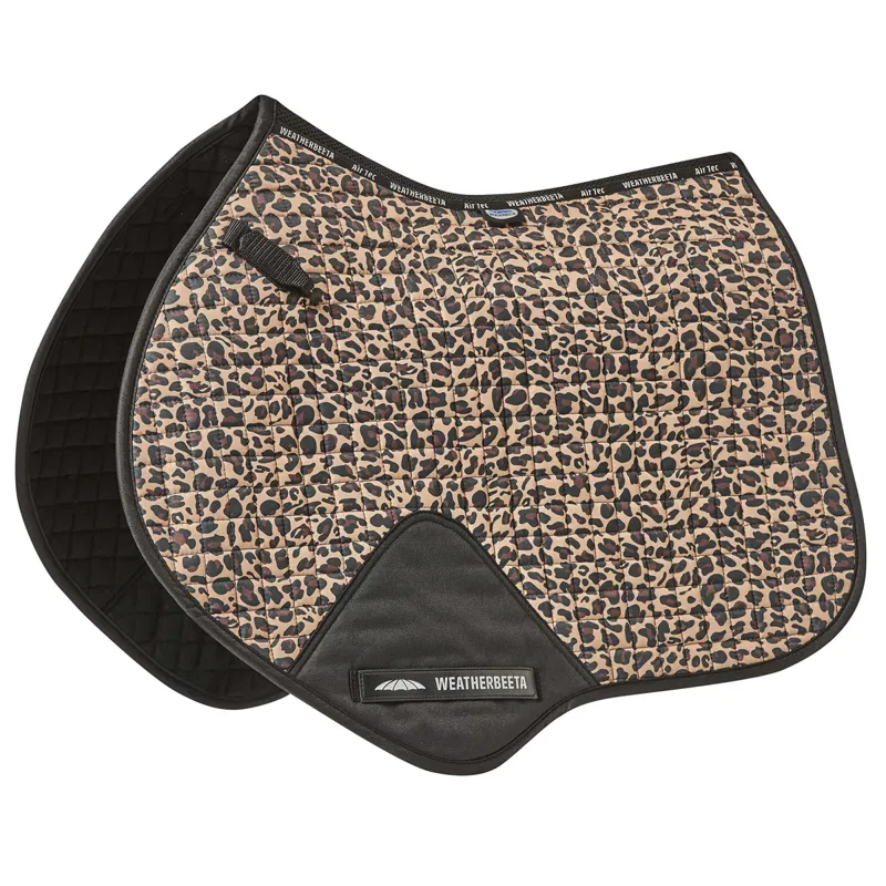 WeatherBeeta Prime Leopard Jump Saddlecloth - Brown