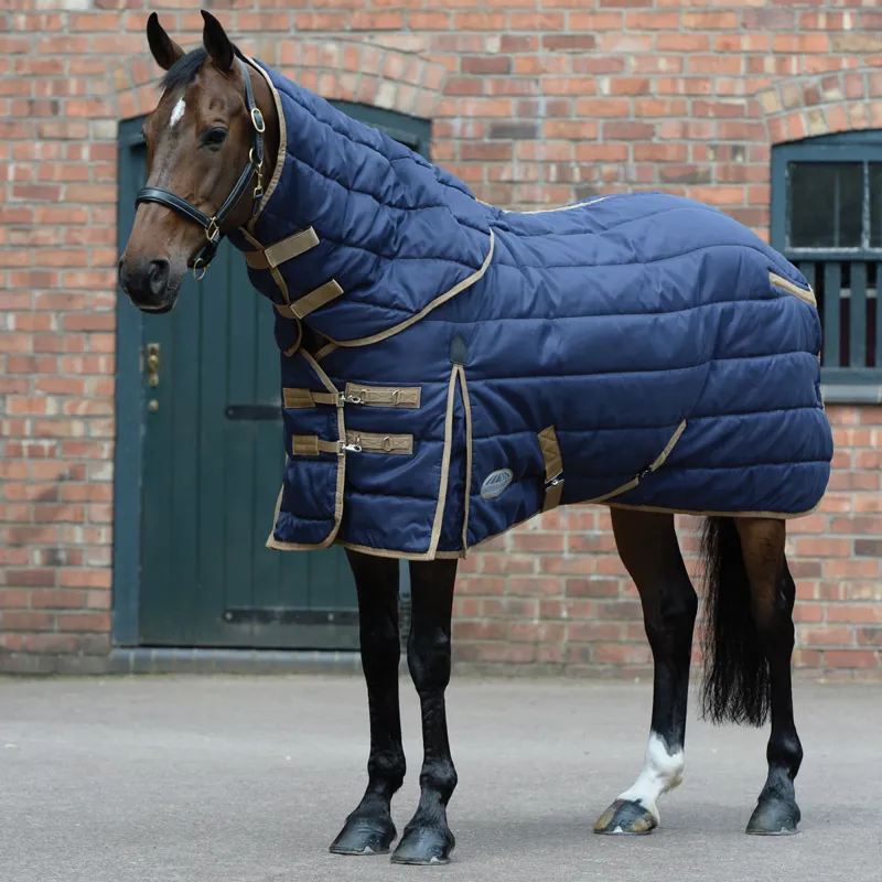WeatherBeeta ComFiTec Channel Quilt 220g Detach-A-Neck Stable - Navy-1
