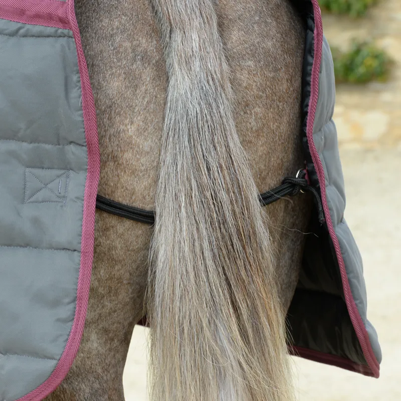 Weatherbeeta ComFiTec Channel Quilt II 220g Stable Rug - Grey/Burgundy-2