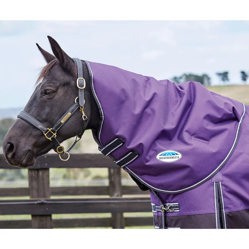 WeatherBeeta ComFiTec Plus Dynamic 100g Turnout Neck Purple/Black