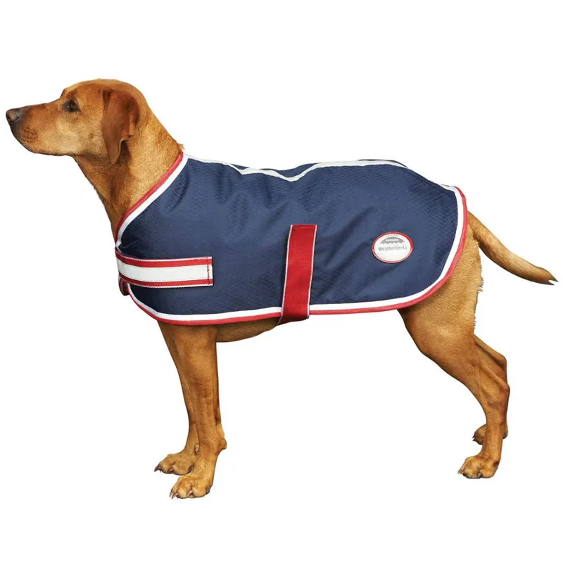 Weatherbeeta Parka 1200D Waterproof Dog Coat Navy/Red/White