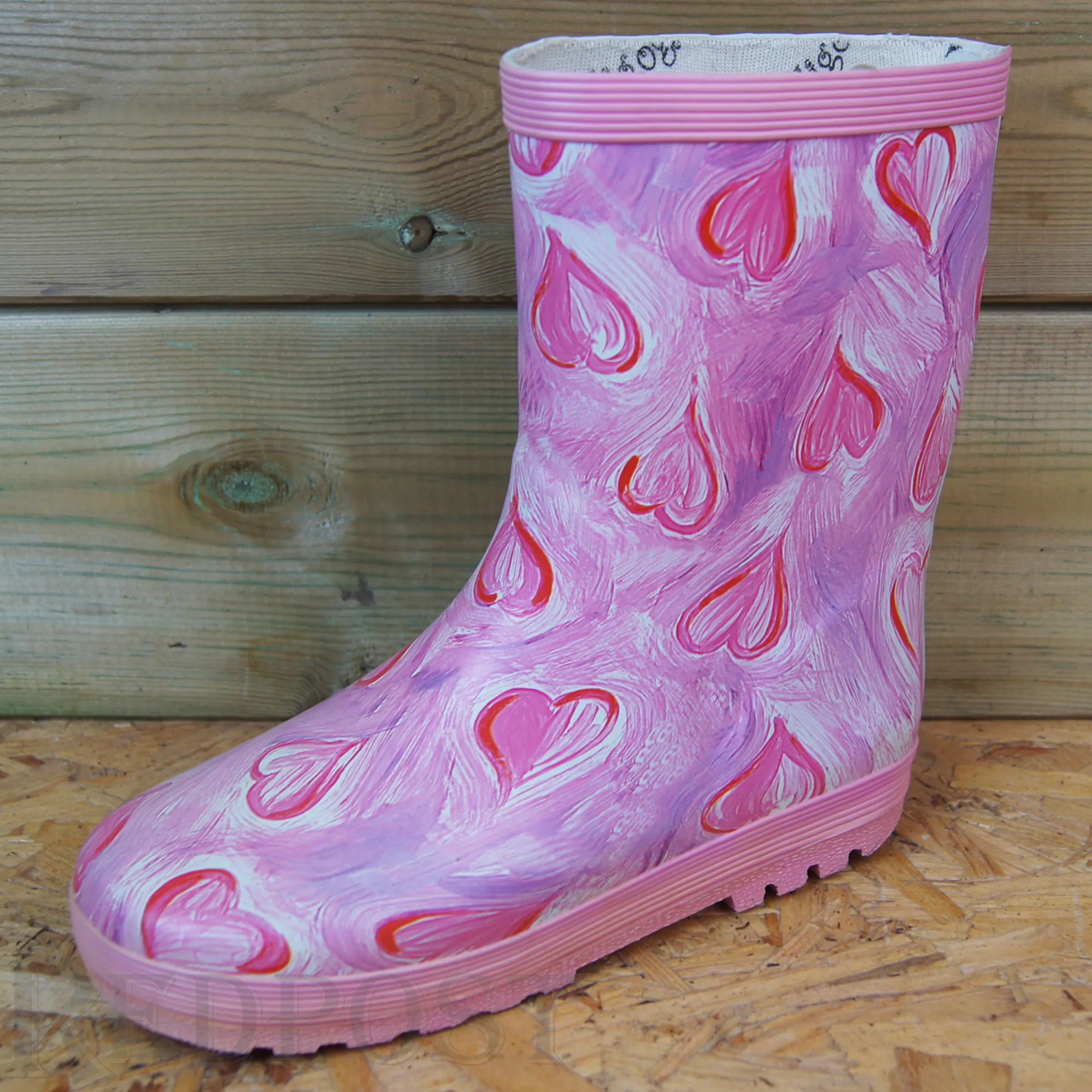 Welligog Childs Wellington Boots Valentine Pink1