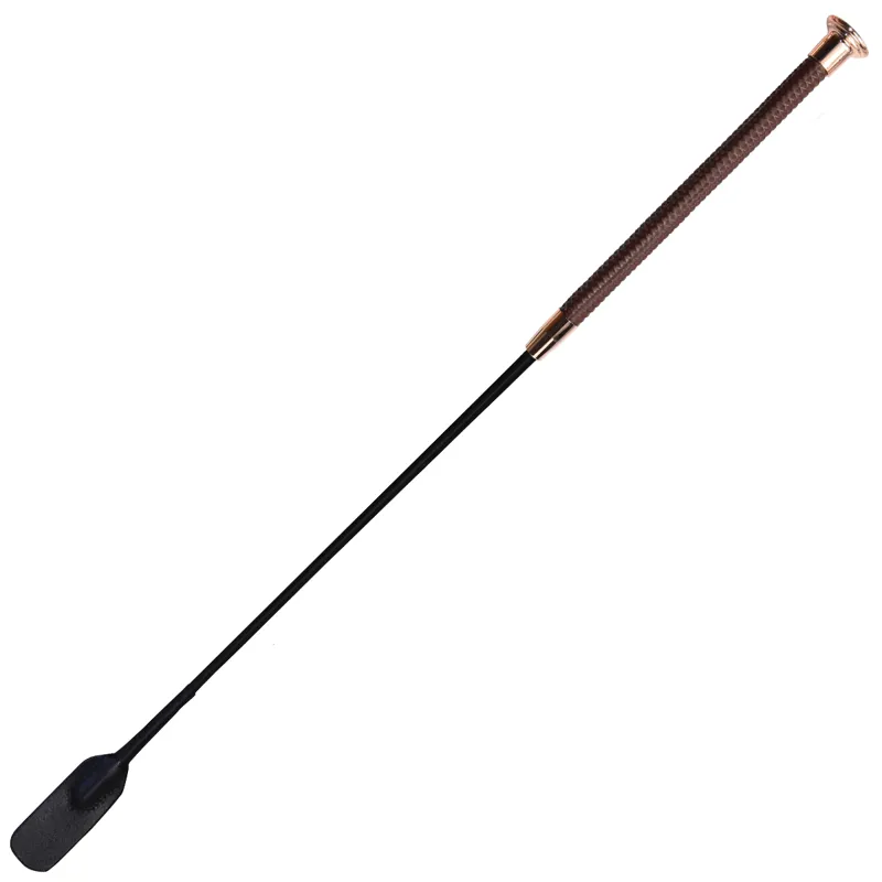 Woof Wear Diamond Riding Whip - Chocolate