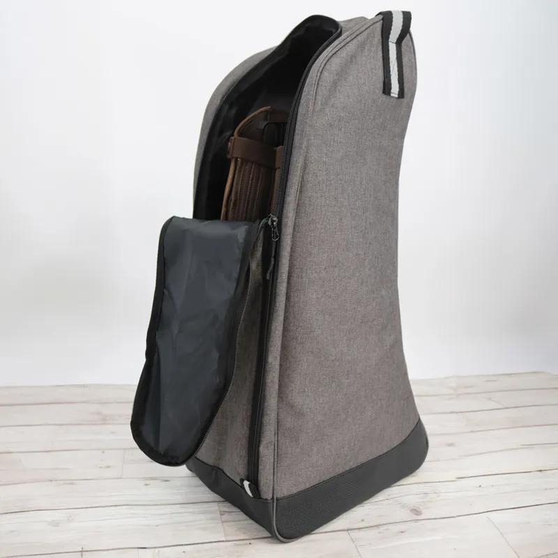 Woof Wear Riding Boot Bag - Grey/Black-1