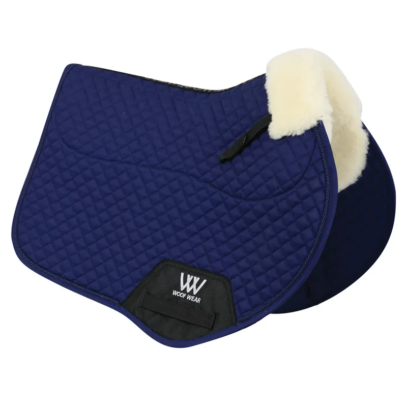 Woof Wear Vision Elegance Sheepskin Close Contact Saddlecloth - Navy
