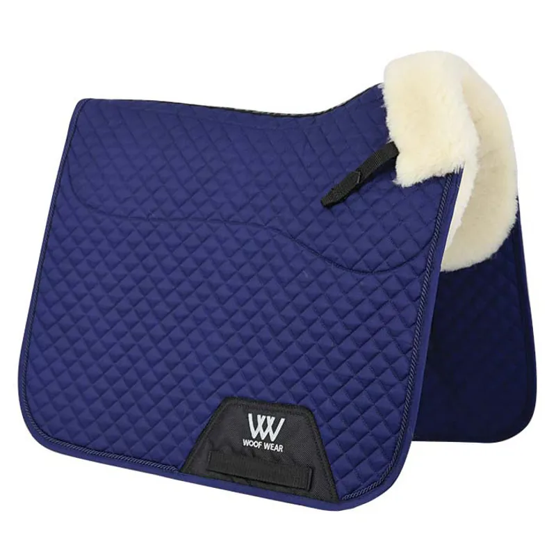 Woof Wear Vision Elegance Sheepskin Dressage Saddlecloth - Navy