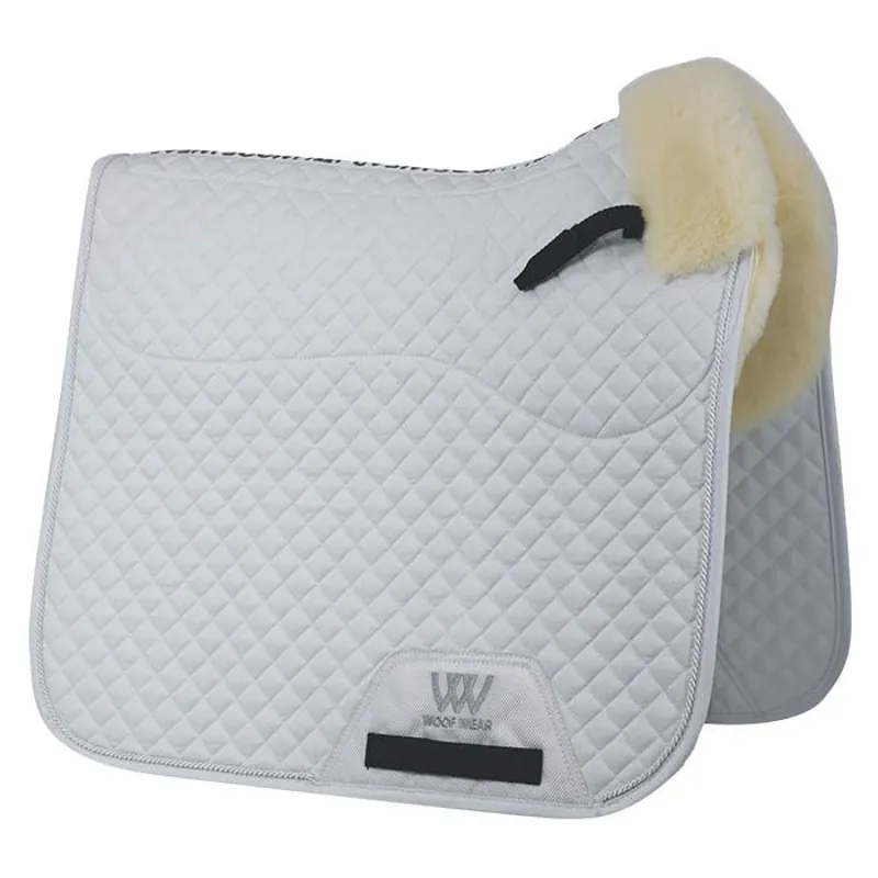 Woof Wear Vision Elegance Sheepskin Dressage Saddlecloth - White